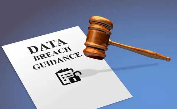 Gdpr Allgemeine Datenschutzverordnung Richtlinien Für Datenverstöße — Stockfoto