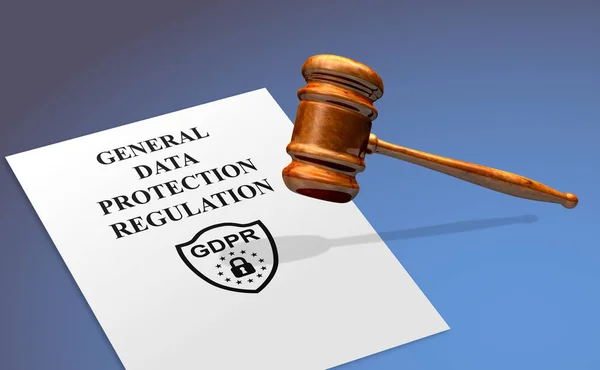 Gdpr General Data Protection Regulation Compliance Concept — Stok Foto