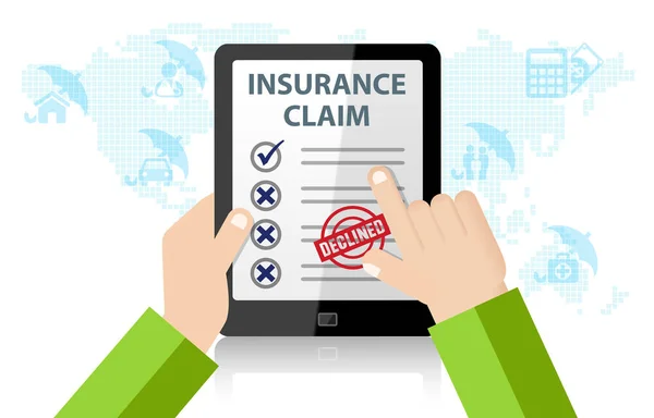 Online Insurance Claim Service Life Injury Medical Home Car Insurance — Stock Photo, Image
