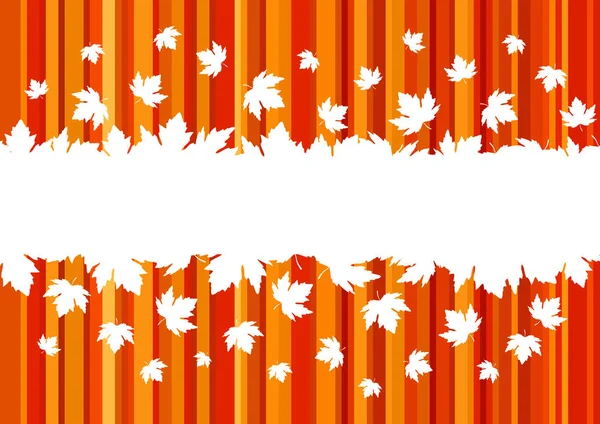 Banner with colorful autumn leaves, copy space. — Stock Vector