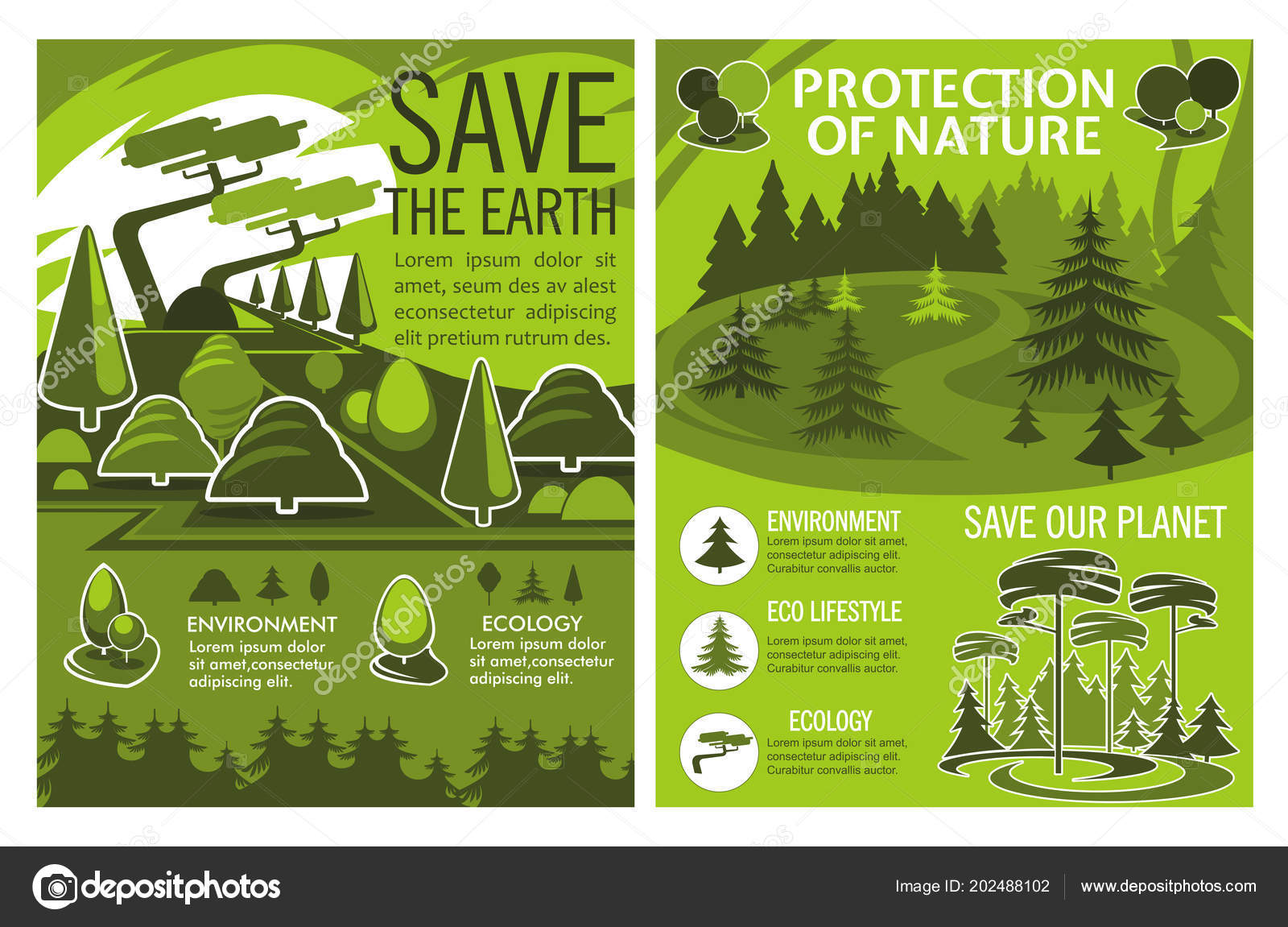 Save Earth affiche de protection de l'environnement ou de l