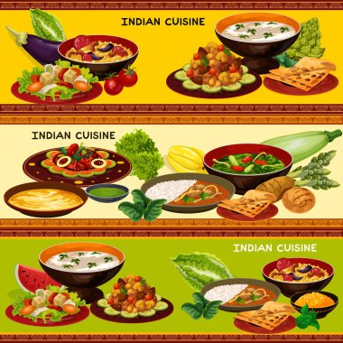 Hint mutfağı afiş geleneksel Asya gıda ile