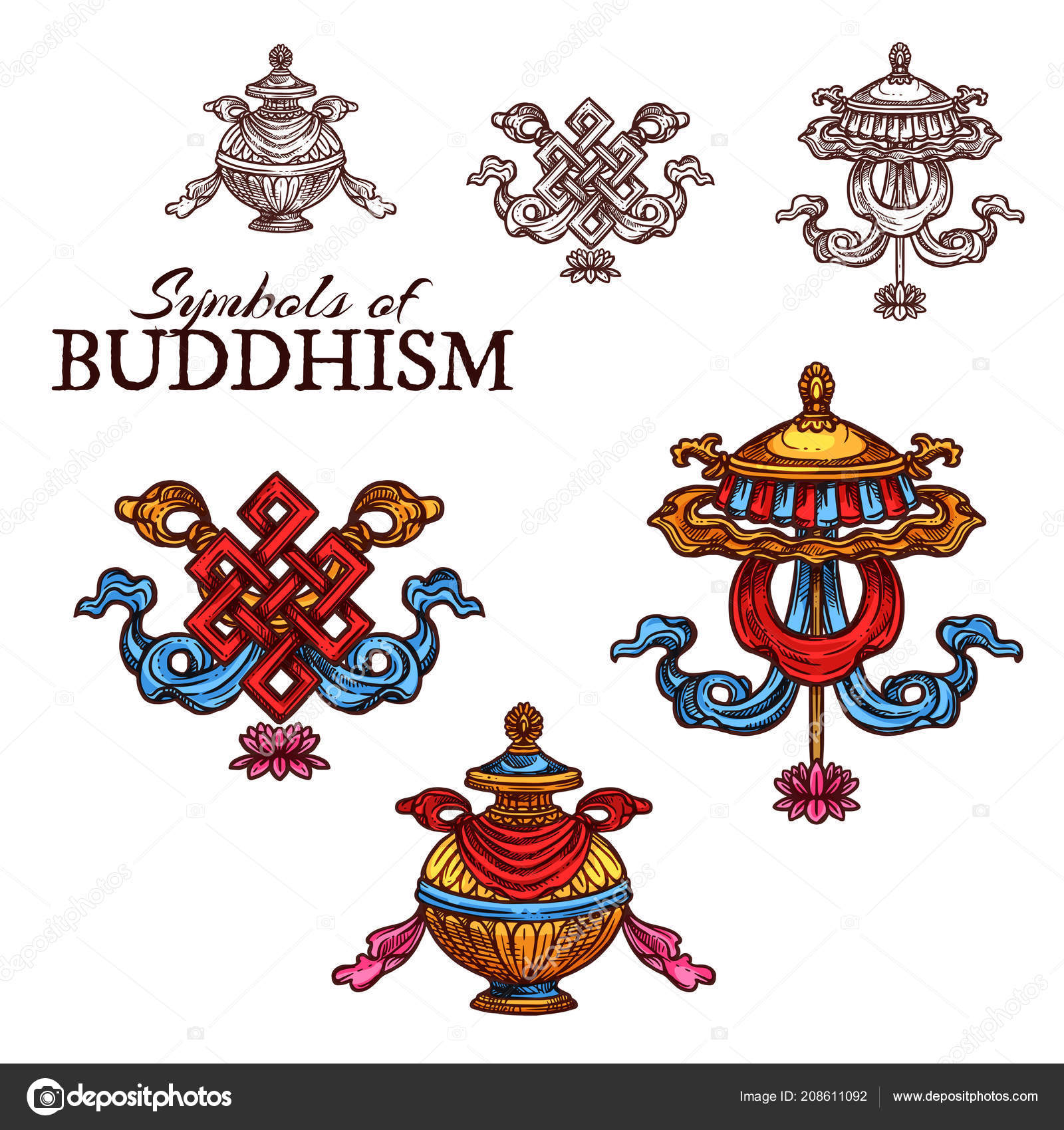 Buddhism religion symbol deals