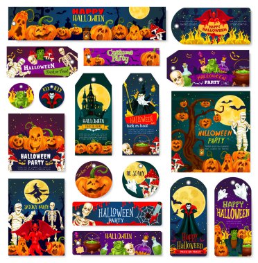 Cadılar Bayramı gecesi şeker ya da numara kutlama etiketi