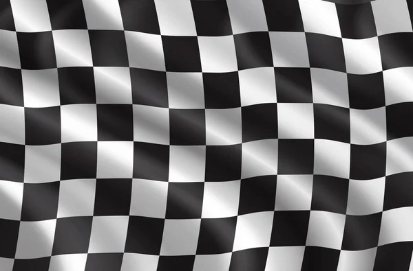 Vektor Rallye oder Autorennen Flagge — Stockvektor