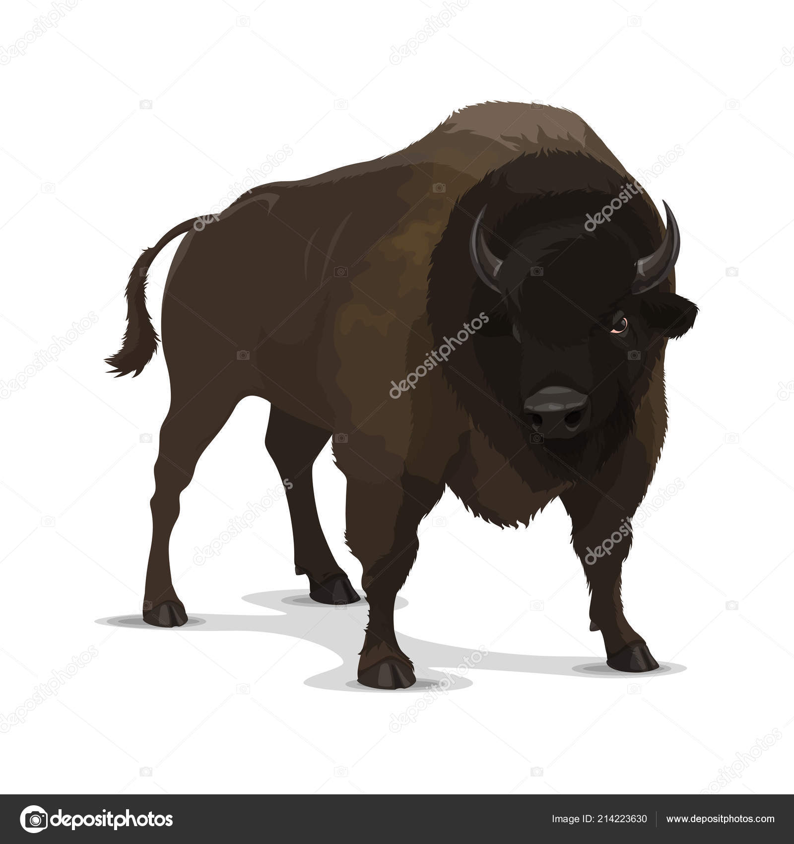 Big cartoon bison wild animal Stock Vector Image by ©Seamartini #214223630 Big cartoon bison wild animal Stock Vector Image by ©Seamartini #214223630