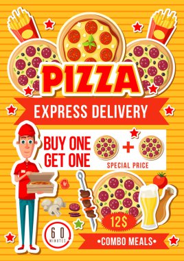 Pizza ve fast food açılan yemek