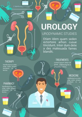 Urologist, urology, genitourinary surgery clinic clipart