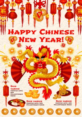 Bahar Şenliği dragon Çin yeni yılı bayrağı