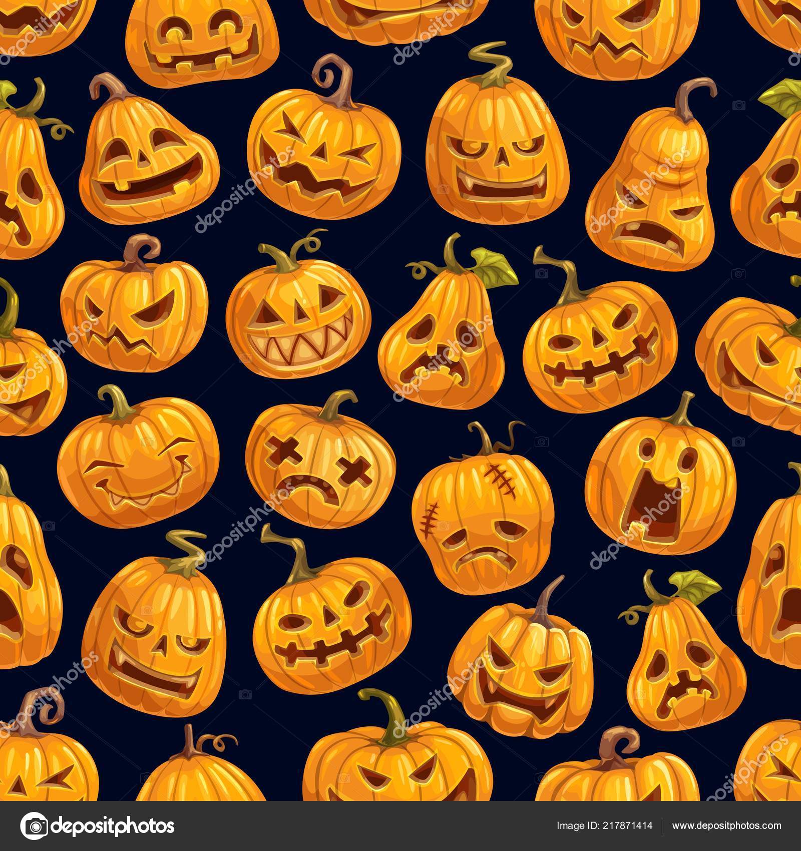 Modèle de citrouille Halloween, conception de cartes de