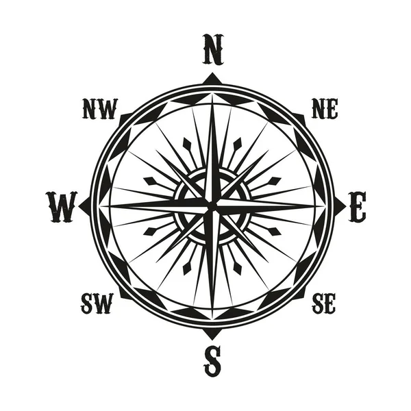 Vektor vintage navigering kompass symbol — Stock vektor