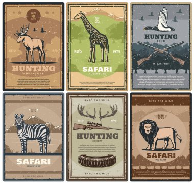 Vahşi Safari hayvanlar. Avcı Kulübü