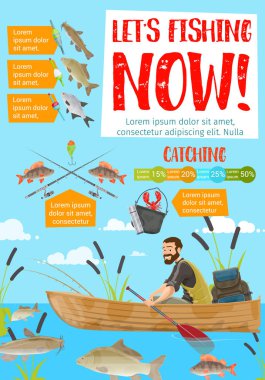 Balıkçı tekne balık yakalamak. Çubuklar ve halat takımı