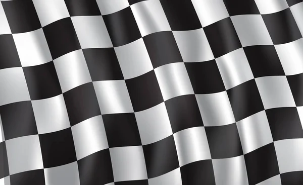 Racing and rally car checkered flag, vector — Stock Vector