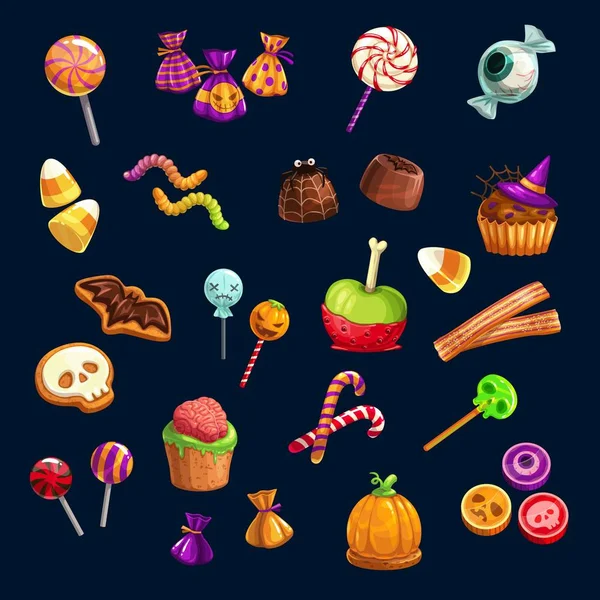 Halloween Trick or Treat bonbons — Image vectorielle