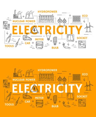 Elektrik, güç ve enerji simgeleri