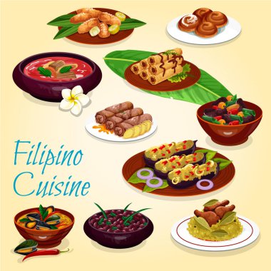 Filipino ulusal mutfağı, yemekler ve tatlılar