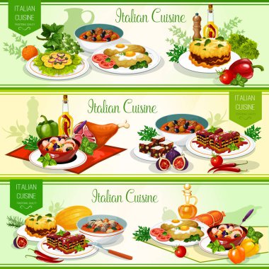 İtalyan mutfağı yemekleri, salata ve meyve tatlı