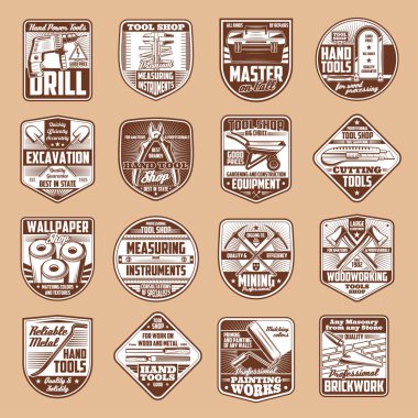 Tamir araçları ve öğeleri, İnşaat ekipmanları