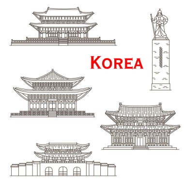 Seul kapısı, saraylar Kore seyahat yerler