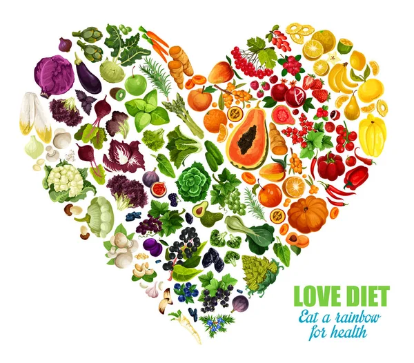 Dieta de desintoxicación de frutas y verduras — Archivo Imágenes Vectoriales