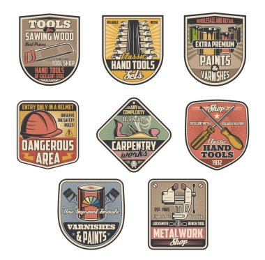 Marangozluk ve el aletleri, çilingir vektör