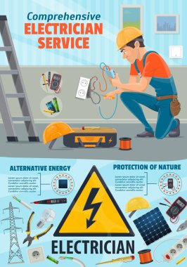 Elektrik onarım servisi, elektrikçi işçi