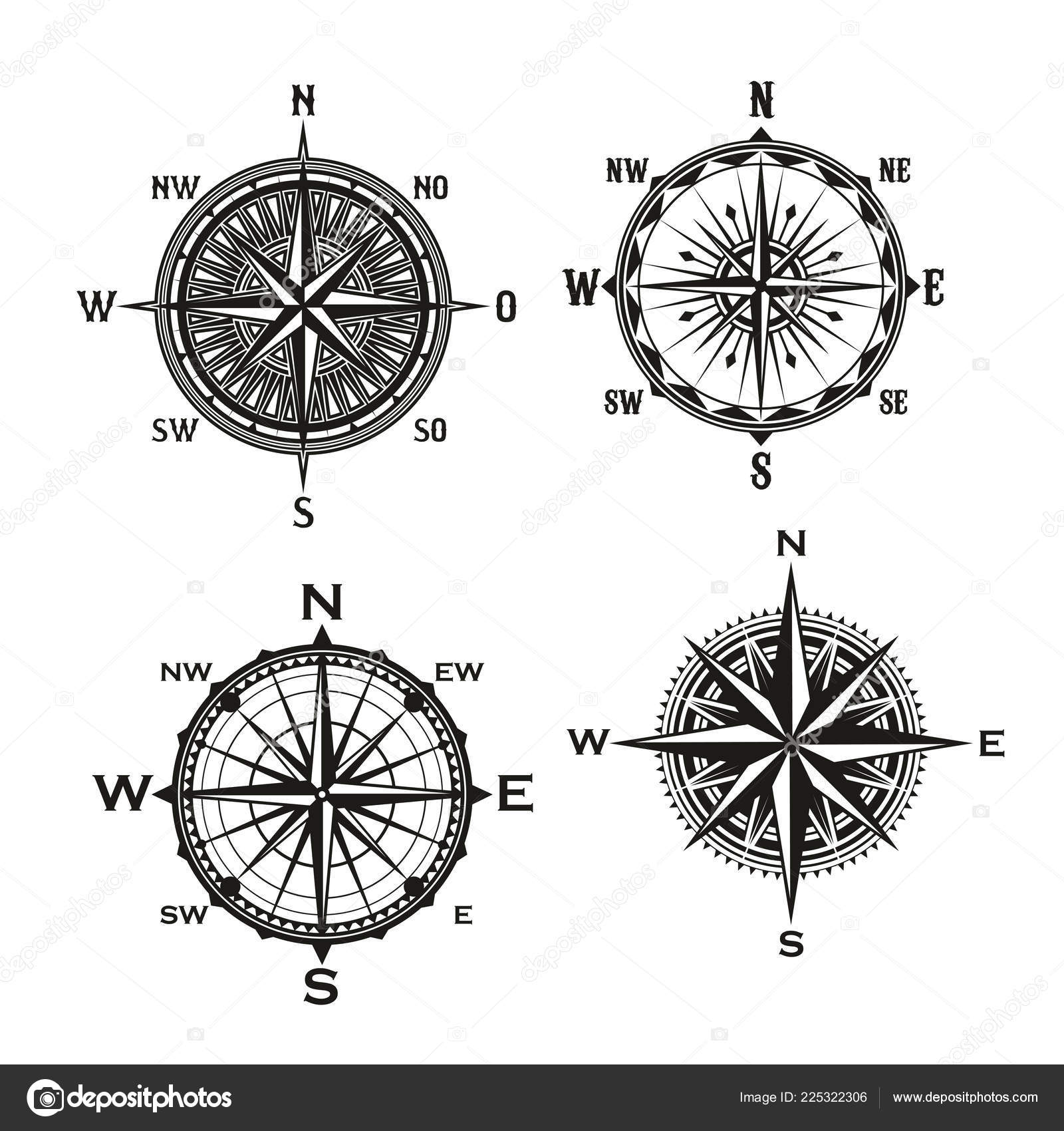 boussole, vent Rose expédition la navigation symbole 23510095 Art vectoriel  chez Vecteezy