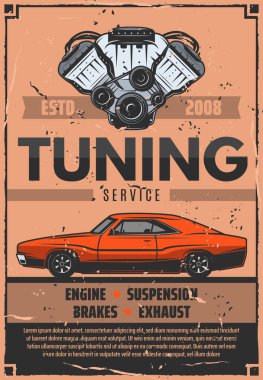 Araba servisi, garaj İstasyonu vektör tuning