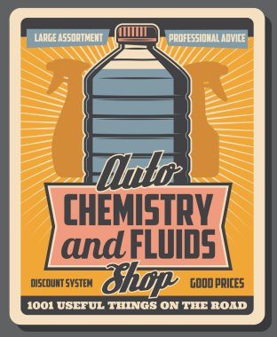 Antifreeze, auto chemistry and fluids clipart