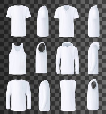 Erkek üst giyim şablonu ve mockup
