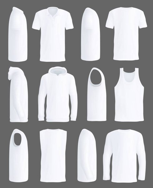 Рубашки и векторные макеты спортивной одежды
