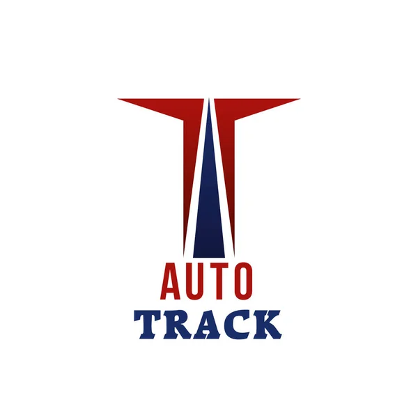 Auto track vektor symbol — Stock vektor