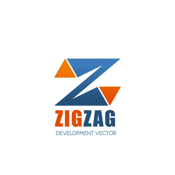 Desenvolvimento empresa vetor letra Z ícone — Vetor de Stock