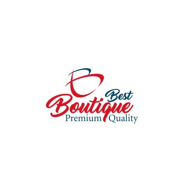 En iyi butik B harfi vektör simgesi