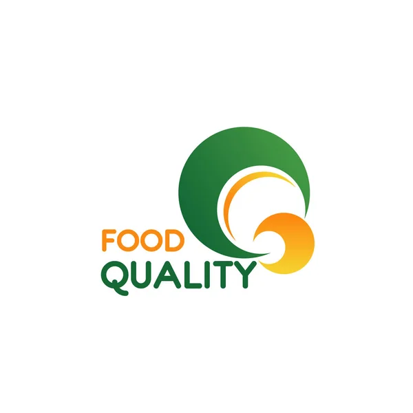 Food quality vector letter Q icon — Stock Vector