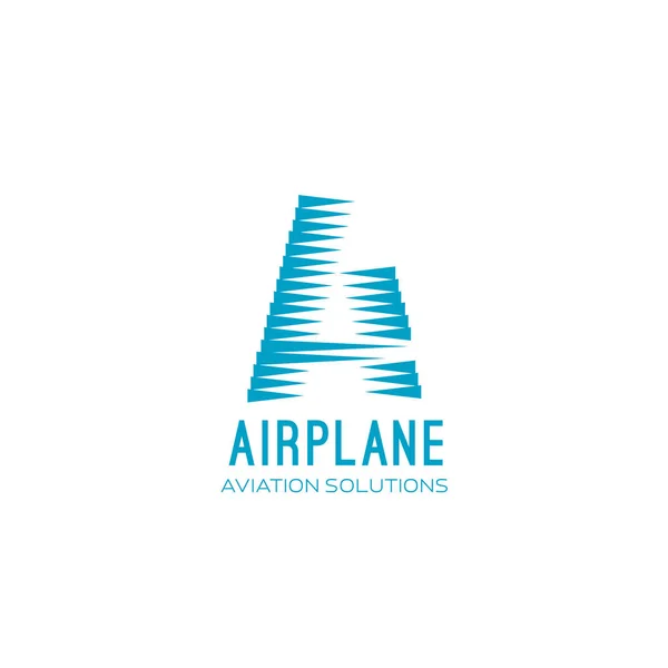 Airplane aviation vector sign — Stock Vector