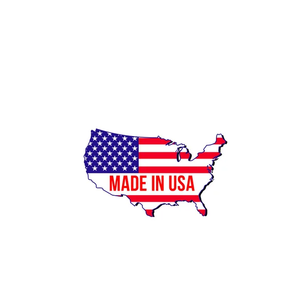 Badge fabriqué aux États-Unis — Image vectorielle