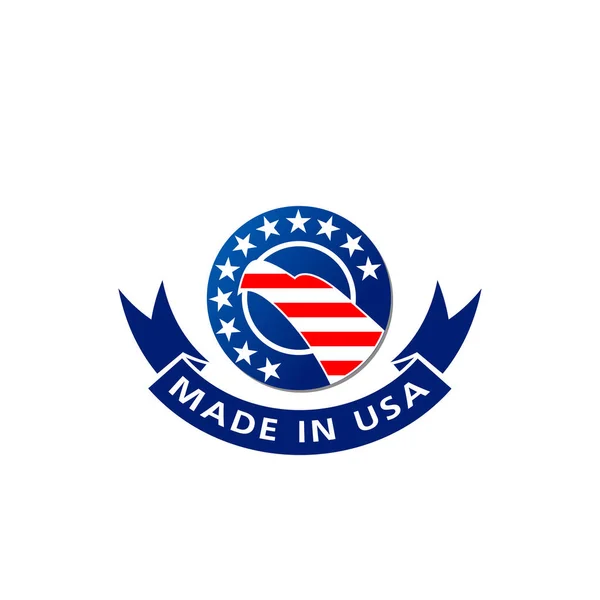 Az Usa-amerikai zászló és eagle vector icon — Stock Vector