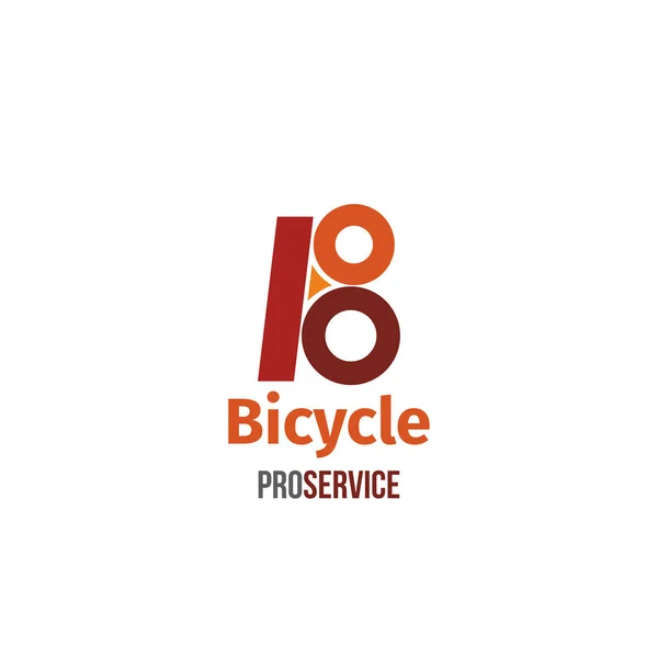 Bicycle pro service vector letter B icon — Stock Vector