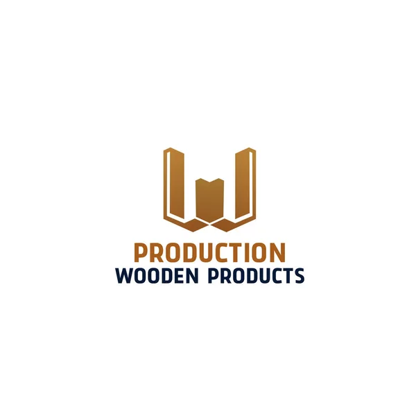 Wooden products vecto icon — Stock Vector