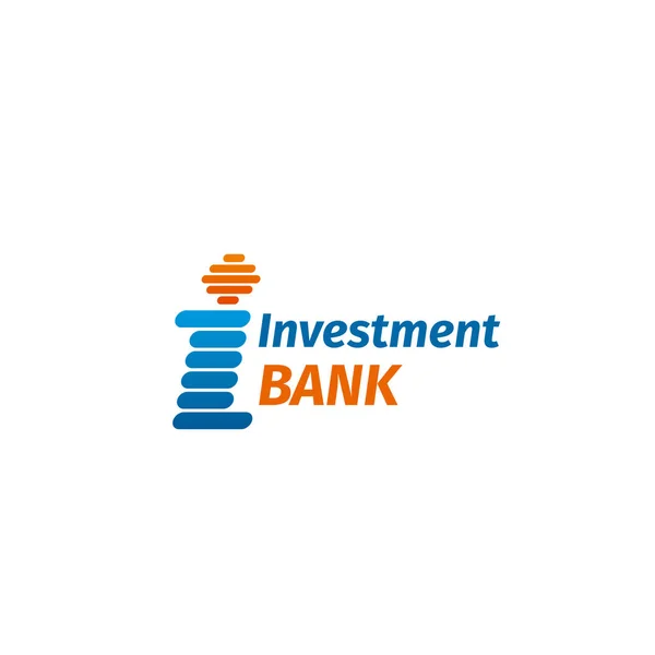 Vektor jelvényt beruházási bank — Stock Vector
