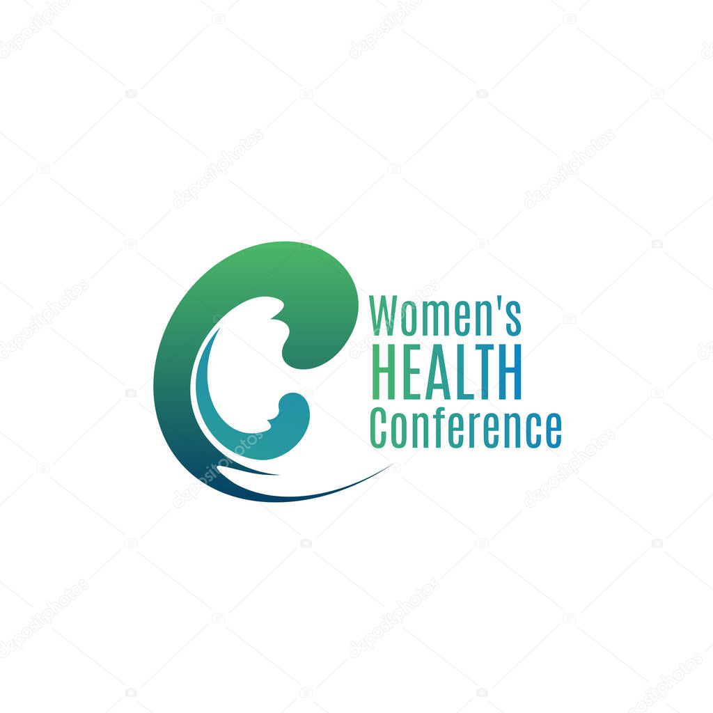 Woman health conference badge