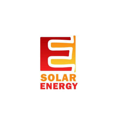 Güneş enerjisi simgesi güneş güç teknoloji tasarım için