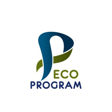 Eko program vektör işareti