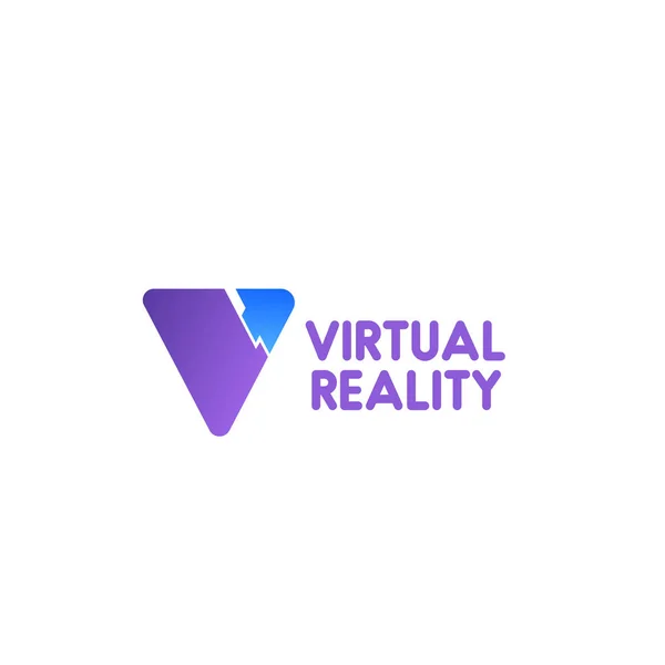 Vector sign virtual reality — Stock Vector