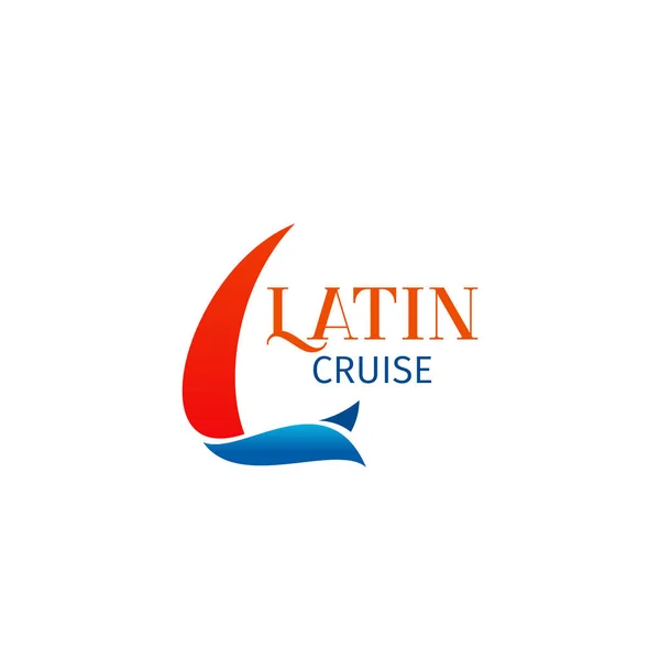 Latijnse cruise vector pictogram — Stockvector