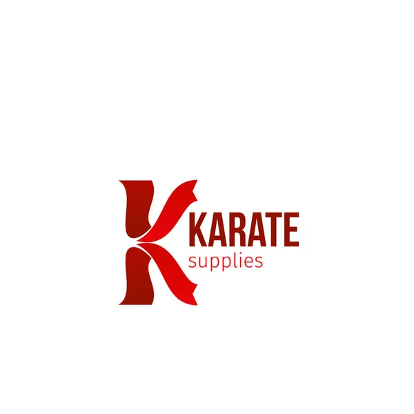 Karate suministra icono de vector — Archivo Imágenes Vectoriales