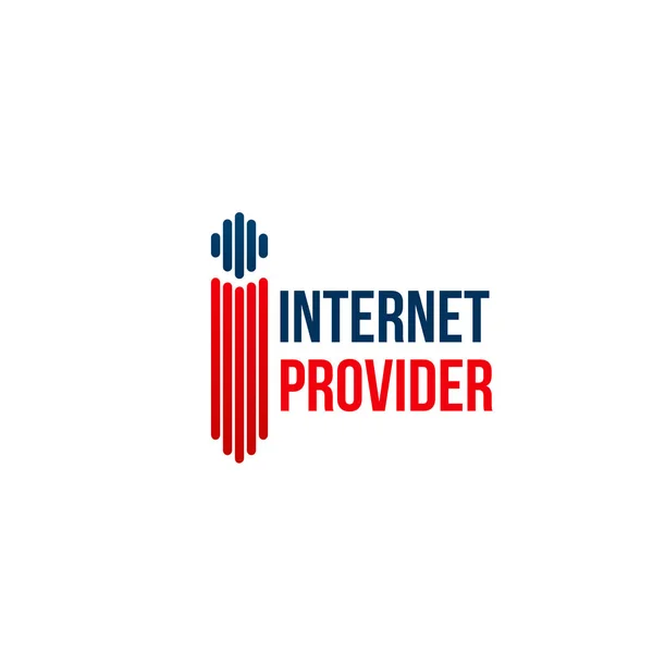 Internet provider sign — Stock Vector