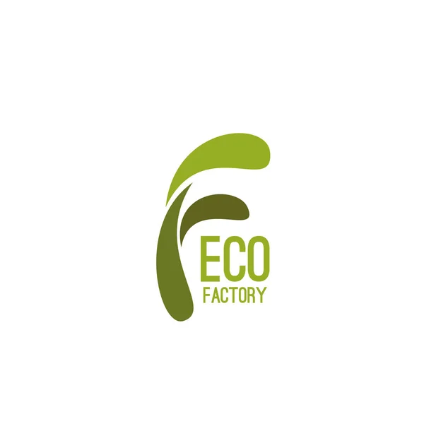 Eco factory Vektor Symbol — Stockvektor